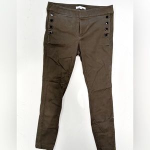 Ann Taylor LOFT ankle pants. Olive Green color. Size 4 Petite. Like new!